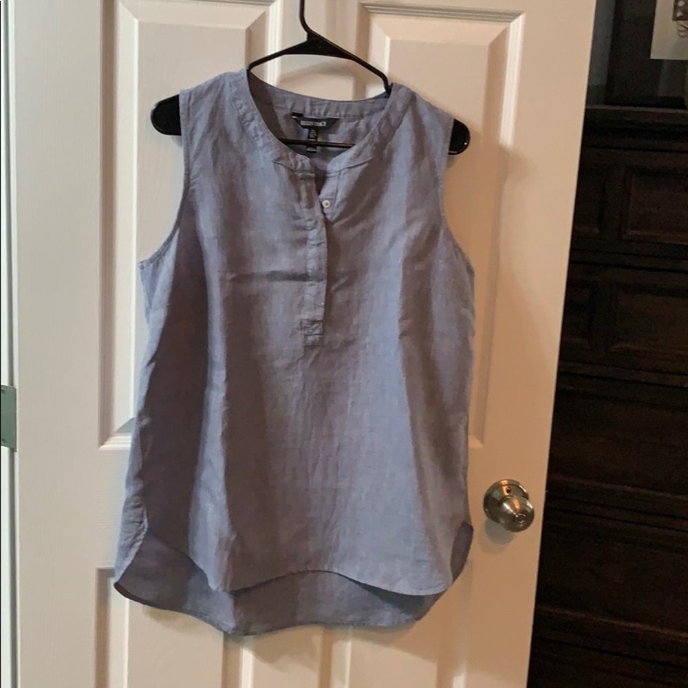 Ellen Tracy Linen Blend Top